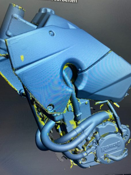 Scan eines Motorrades